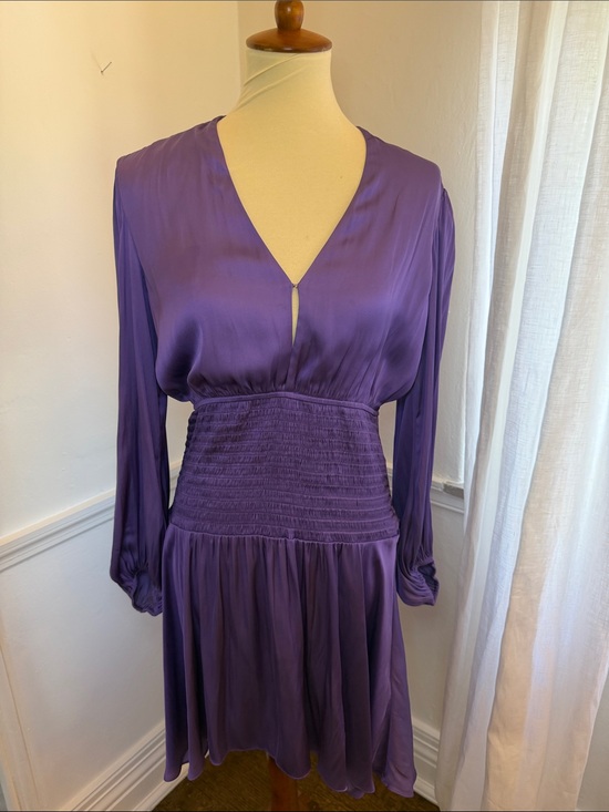 Maje Dresses & Skirts - Maje violet Satin Dress